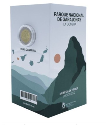 Coincard 2 Euro Espagne 2022- Parc national Garajonay