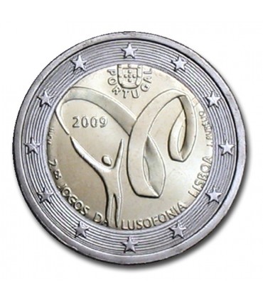 2 Euro Portugal 2009 Jeux de Lusophonie - 
	 

	Thème: 2 € commémorative Portugal 2009 commémorant les deuxièmes Jeux de la Luso