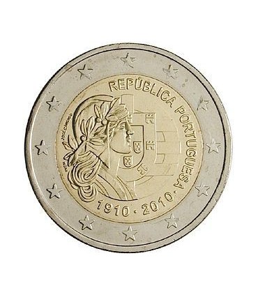 2 Euro Portugal 2010 Centenaire de la Republique - 
	 

	Thème: 2 € commémorative Portugal 2010 commémorant le 100ème anniversai