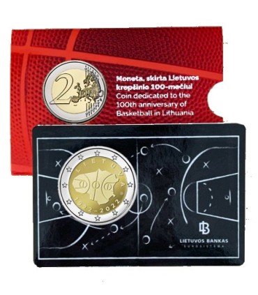 Coincard 2 Euro Lituanie 2022 -  BASKET-BALL