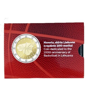 Coincard 2 Euro Lituanie 2022 -  BASKET-BALL