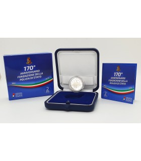 2 Euro Italie 2022 BE - 170 ans de la Police Italienne