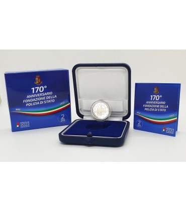 2 Euro Italie 2022 BE - 170 ans de la Police Italienne
