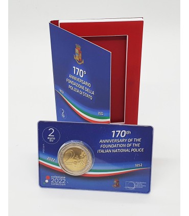 Coincard 2 Euro Italie 2022  - 170 ans de la Police Italienne