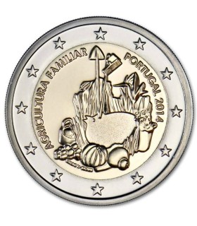 2 euro Portugal 2014 - Agriculture Familiale - 
	2 Euro Commémorative Portugal 2014

	Thème : Agriculture Familiale

	 Tirage : 