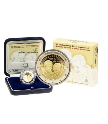 2 Euro Italie 2022 BE- 30 ans de la  mort de Giovanni Falcone et de Paolo Borsellino