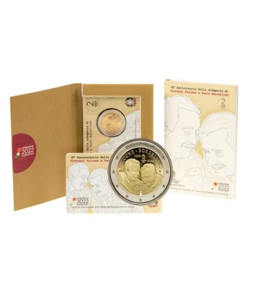 Coincard 2 Euro Italie 2022 BU- 30 ans de la  mort de Giovanni Falcone et de Paolo Borsellino