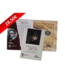 2 euro commémorative SAINT MARIN 2014 Puccini - 2 Euro commémoratives BU Saint-Marin 2014
Thème : Giacomo Puccini
Tirage:  110