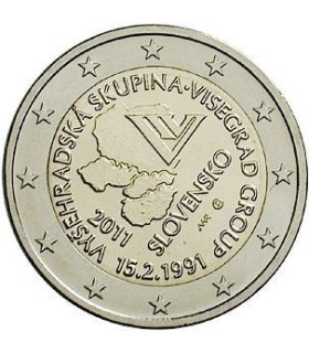 2 Euro Slovaquie 2011 Visegrad - 
	 

	Thème: 2 € commémorative Slovaquie 2011 commémorant le 20ème anniversaire du groupe Viseg