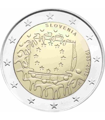 2 Euro slovénie 2015 Drapeau - 
	 

	 

	Description:

	Afin de célébrer le 30e anniversaire du drapeau de l’UE, les pays de la 