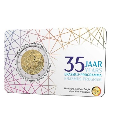 Coincard Flamande 2 Euro Belgique 2022 - Erasmus