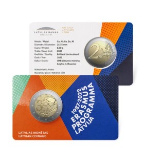 Coincard 2 Euro Lettonie 2022 - Erasmus