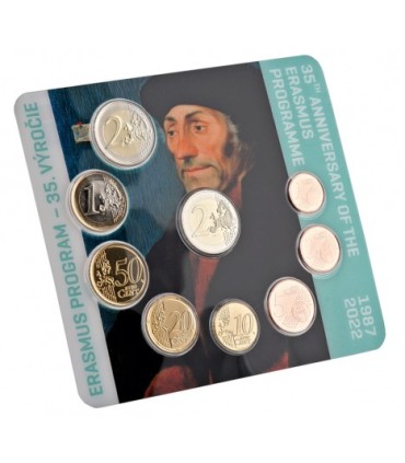 BU Slovaquie 2022 - Programme Erasmus -  Description: 
Coffret brillant universel Slovaquie 2022 réunissant les pièces de la 1 