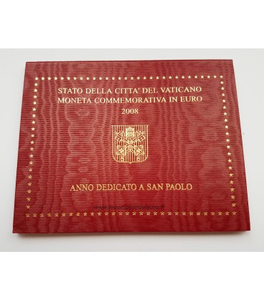 2 EURO VATICAN 2008 Saint Paul - 
	2 Euro Vatican 2008

	Description:

	 La partie interne de la pièce représente la conversion 