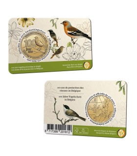 Coincard Flamande 2,50 Euro Belgique 2022 -100 ans de protection des oiseaux en Belgique - Coincard Flamande 2,50 € commémorativ