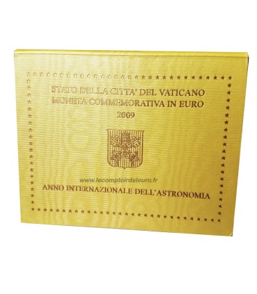 2 Euro VATICAN 2009 Année de l'Astronomie - 
	2€ VATICAN 2009

	 

	Description:

	Le Vatican à l’occasion de l'Année mondiale d