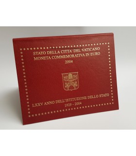 2 euro Vatican 2004 75 ans de l'indépendance -  
 
 
Thème: 75e anniversaire de la fondation de l’État de la Cité du Vatican