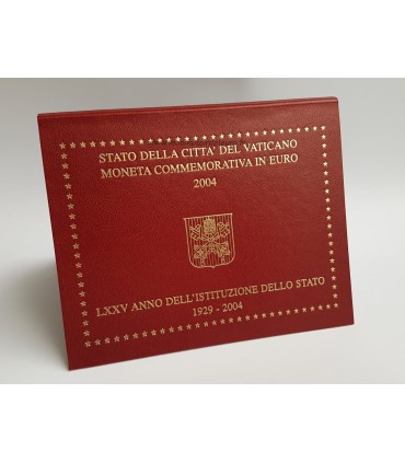 2 euro Vatican 2004 75 ans de l'indépendance -  
 
 
Thème: 75e anniversaire de la fondation de l’État de la Cité du Vatican
