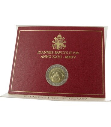 2 euro Vatican 2004 75 ans de l'indépendance -  
 
 
Thème: 75e anniversaire de la fondation de l’État de la Cité du Vatican
