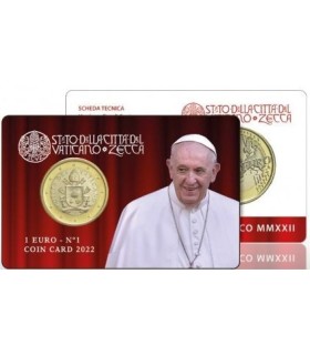 Coincard 1 Euro Vatican 2022