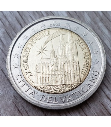 2 Euro vatican 2005 Journée Mondiale de la Jeunesse - 2 EUROS VATICAN 2005
 
descriptif:
Dans la partie interne de la pièce f