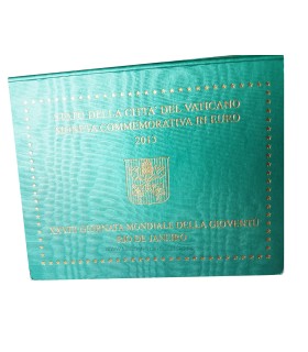 2 euro Vatican Rio -  
Description :
 Pièce de 2 € commémorative en coffret officiel du Vatican 2013 commémorant Les 28ème Journ