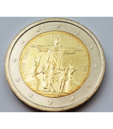 2 euro Vatican Rio -  
Description :
 Pièce de 2 € commémorative en coffret officiel du Vatican 2013 commémorant Les 28ème Journ