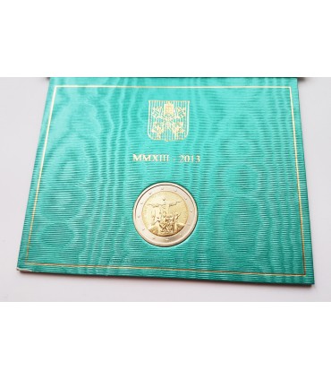 2 euro Vatican Rio -  
Description :
 Pièce de 2 € commémorative en coffret officiel du Vatican 2013 commémorant Les 28ème Journ