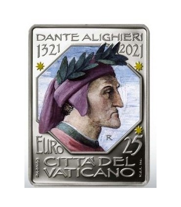 25 Euro Vatican 2021 -  Dante Alighieri