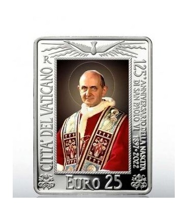 25 Euro Vatican 2022 - 125 ans de la naissance du pape Paul VI