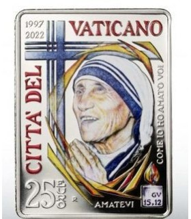 25 Euro Vatican 2022 - 25 ans de la mort de Mère Teresa