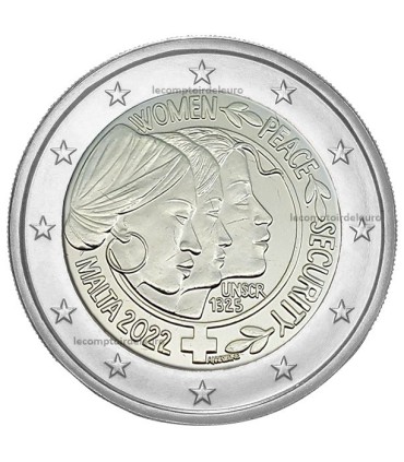 2 Euro Malte 2022 - Résolutions du Conseil de sécurité sur les femmes