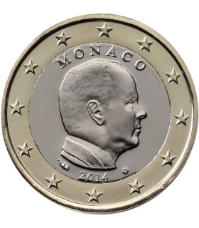 1 Euro MONACO 2014 - 1 EURO MONACO 2014
Description:
Pièce officielle de 1 € Monaco 2014 représentant un portrait de S.A.S. I,