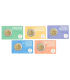 5 x 2 Euro France 2023 BU - La semeuse - Paris 2024