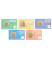 5 x 2 Euro France 2023 BU - La semeuse - Paris 2024