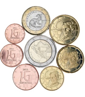 Série Euro Croatie 2023 -3,88 Euro