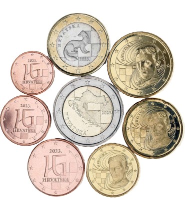 Série Euro Croatie 2023 -3,88 Euro