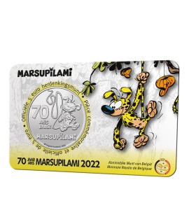 5 euro Belgique 2022 - 70 ans Marsupilami en relief