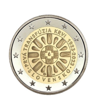 2 Euro Slovaquie  2023 - 100 ans de la première transfusion