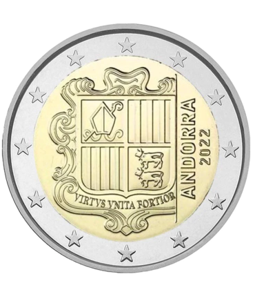 2 Euros Andorre courante 2022