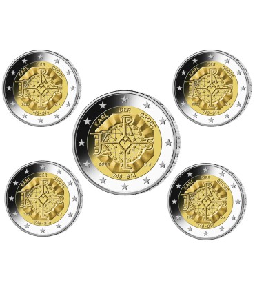 5 x 2 euro Allemagne 2023 - Charlemagne