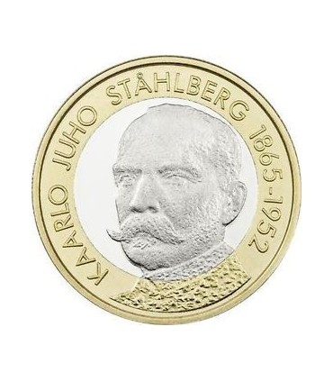 5 Euro Finlande 2016 Stahlberg - Caractéristiques:

 Valeur Faciale: 5,00 euro 

 Diamètre : 27,5mm 

 Poids : 9,8g 

Compositio