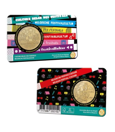 Coincard Francaise 2,50 Euro Belgique 2023 - Culture Belge des festivals