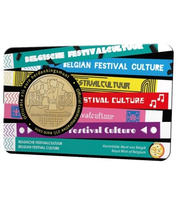 Coincard Flamande 2,50 Euro Belgique 2023 - Culture Belge des festivals