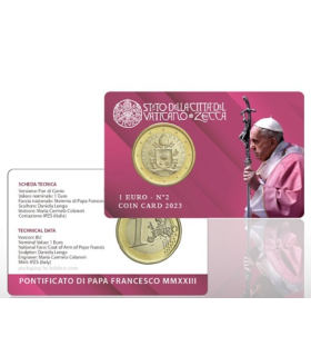 Coincard n°2 - 1 Euro Vatican 2023