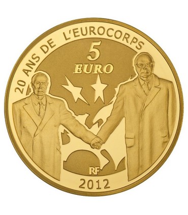 5 Euro Europa 2012 - Description :
 
Débutée en 1998, la série « Europa » met cette année l’amitié
franco-allemande à l’honneur 