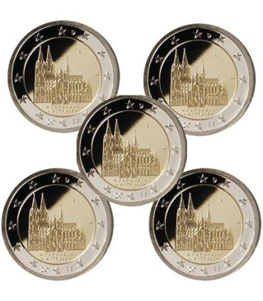 2 Euro ALLEMAGNE 2011 5 ateliers - Les 5 ateliers proposent cette pièce de 2 euros commémorative 2011 ayant pour thème la région