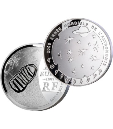 50 euros arg astronomie 2009 - L'année mondiale de l'astronomie - 50 € ARG 5oz BE 2009

Poids: 163,80 gr  5,77 oz

Diamètre: 50 