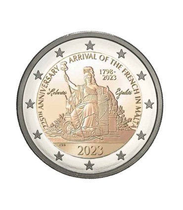 2 Euro Malte 2023 - Arrivée des français à Malte
