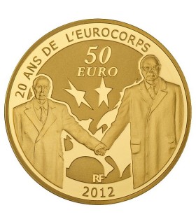 50 Euro Europa 2012 - Description :
 
Débutée en 1998, la série « Europa » met cette année l’amitié
franco-allemande à l’honneur